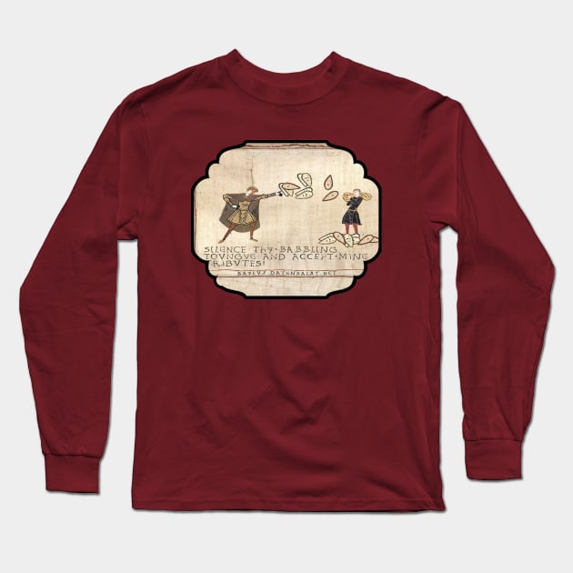 Funny Medieval, Funny Behold The Field, Zero Fucks meme, Humor Dank Meme Long Sleeve T-Shirt by Ksarter